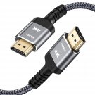 4K Hdmi Cable 15Ft, 2.0 High Speed 18Gbps Hdmi Braided Cord-Supports (4K 60Hz Hd