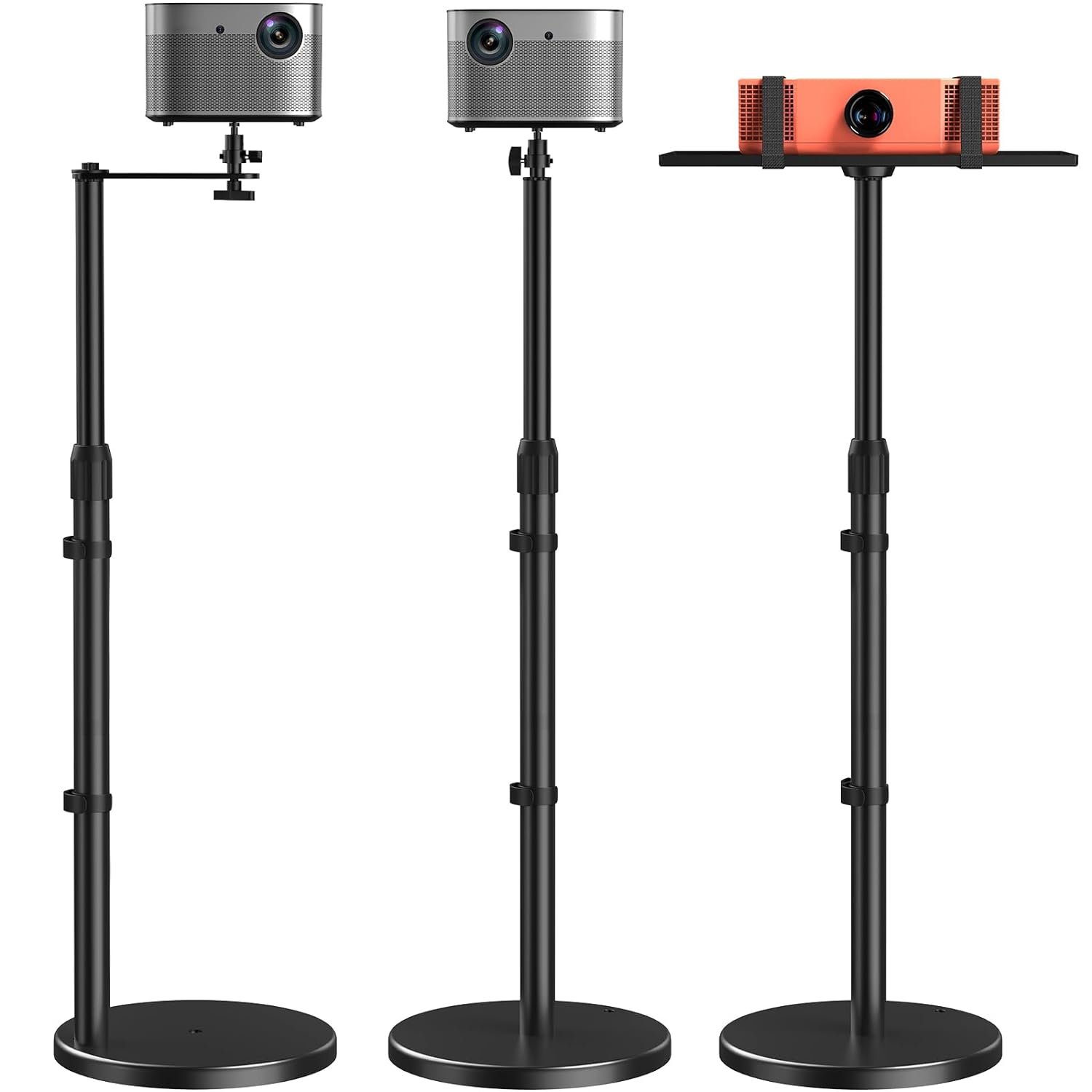 Amada Height Adjustable Projector Stand 32"-47",Projector Floor Stand With 3 Mou