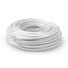 Phone Line Cord 100 Feet - Modular Telephone Extension Cord 100 Feet - 2 Conduct