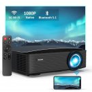 Pj20 Outdoor Projector, 350 Ansi Lumens, Movie Projector With Wifi And Bluetooth