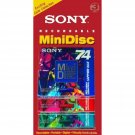 Sony 74-Minute Color Mini-disc in A Clamshell 3-Pack
