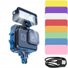 Dive Light Underwater Lights High Power Dimmable Waterproof Light, Ipx8 With 8 C