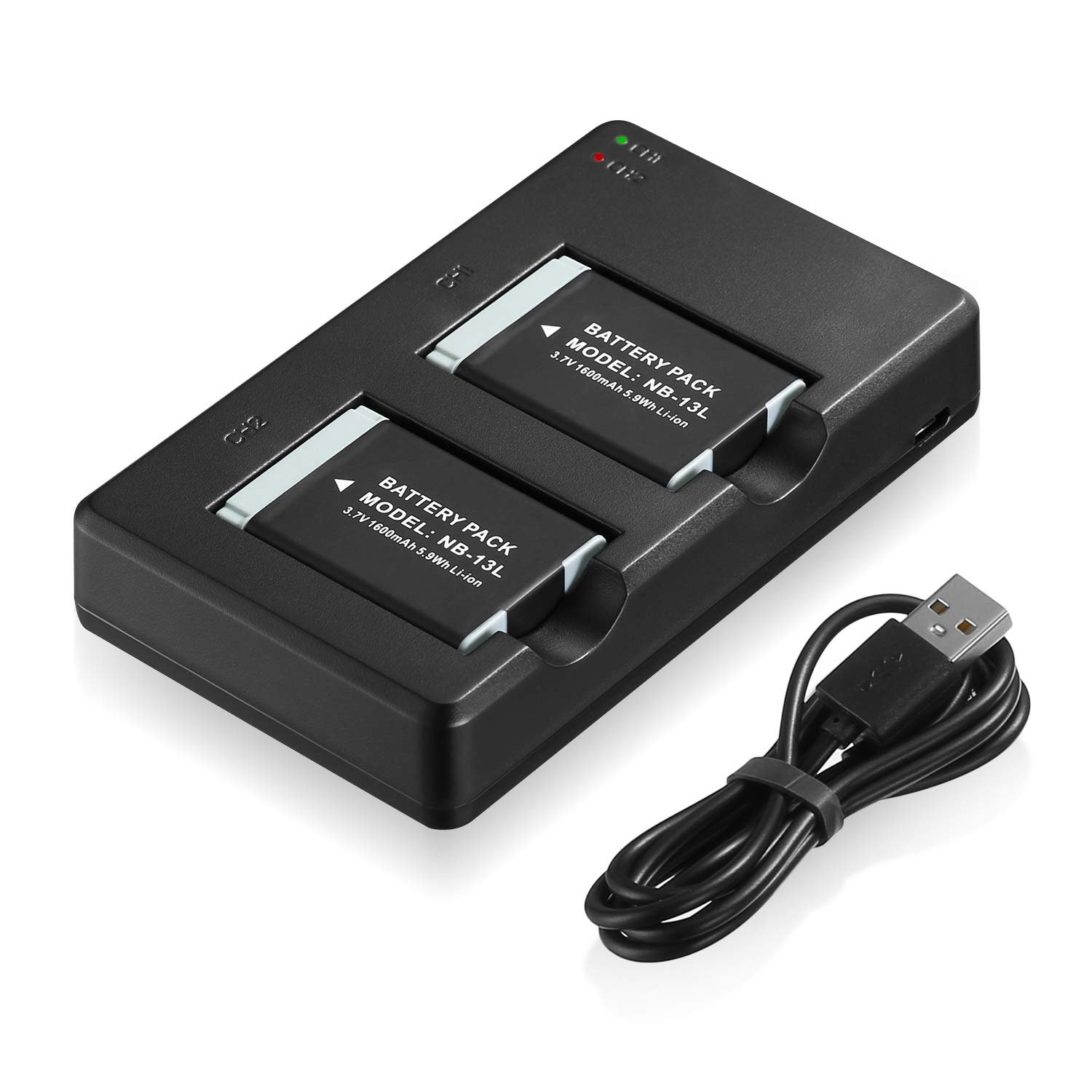 Nb13L Battery And Dual Usb Battery Charger For Canon Powershot Sx720