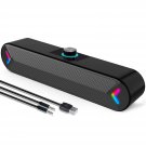 Computer Speakers,Wired Usb-Powered Sound-Bar With 10W Stereo Sound For Pc Desktop