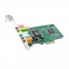 Pci Express Pci-E 5.1 Ch 6 Channel Pcie Audio Digital Sound Card Adapter New