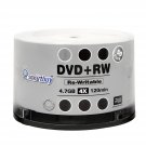 50 Pack Smartbuy Blank DVD+RW 4X 4.7GB 120Min Branded Logo Rewritable DVD Media Disc