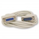 Your Cable Store 10 Foot DB15 15 Pin Serial Extension Cable