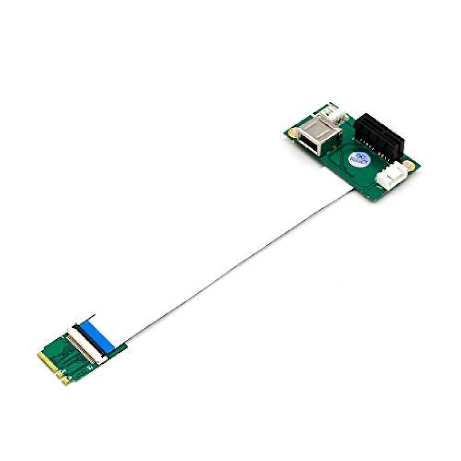 Ngff (M.2) Key A/E To Pci-E Express X1+Usb Riser Card With High Speed Fpc Cable