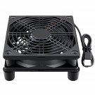 Cooling Case Fan For Receiver Dvr Xbox Tv Box Router 120Mm X 25Mm 5V Usb Power