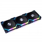 Lian Li UNI Fan SL120 V2 RGB Black Triple Pack with Controller - UF-SL120V2-3B (V2)
