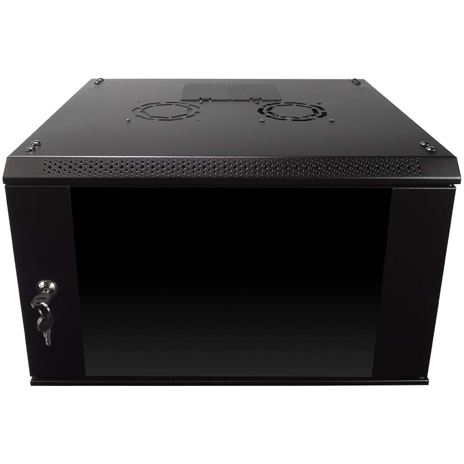 NavePoint 6U Wall Mount Consumer Series Server Cabinet Network Enclosure Locks, Fan