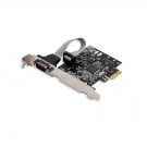 Syba Single Port RS-232 DB9 Serial PCI-e 2.0 x1 Expansion Card MCS9922 SD-PEX15021