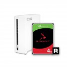 QNAP 1 Bay Home NAS with 4TB Storage Capacity, Preconfigured Seagate IronWolf Drive Bundle, with 1