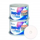 Smart Buy 100 Pack DVD+r Dl 8.5gb 8X DVD Plus R Double Layer Printable White Inkjet Blank Data Rec
