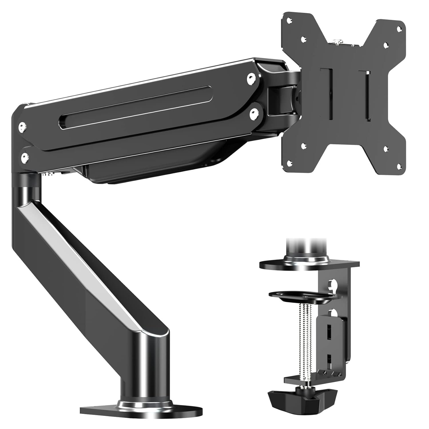 Monitor Mount Gas Spring Monitor Arm Desk Mount Fully Adjustable Fits 17 20 22 23 24 26 27 Inch Mo