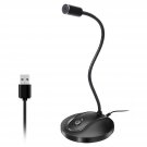 Usb Microphone, Computer Pc Microphone With Mute Button For Streaming, Podcasting, Vocal Recording