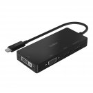 Belkin Multiport USB-C Adapter (USB-C Video Adapter w/ VGA, DVI, 4K HDMI, 4K DisplayPort) Connect