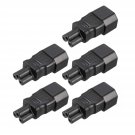 uxcell AC110-250V 10A Male IEC320 Male C14 to Female C5 Power Socket Adapter for Cord Connecting 5