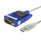 USB to Serial RS-232 Adapter with LED Indicators, FTDI Chipset, Supports Windows 11/10/8.1/8/7/, M
