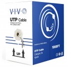 VIVO Gray 1,000ft Bulk Cat5e, CCA Ethernet Cable, 24 AWG, UTP Pull Box, Cat-5e Wire, Indoor, Netwo