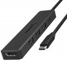 SABRENT Multi Port USB C Hub with 4K HDMI | Type C Power Delivery (60 Watts) Port | 1 USB 3.0 Port
