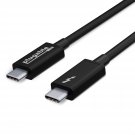 Thunderbolt 3 Cable 20Gbps Supports 100W (20V, 5A) Charging, 6.6Ft / 2M Usb C Compatible [Thunderb
