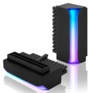 Atx 24-Pin 90 Degree Power Connector 5V 3 Pin Argb Rainbow Female To Male Power Adapter For Comput
