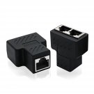 Ethernet Splitter, Rj45 1 To 2 Ethernet Splitter Coupler Adapter, Ethernet Cable &Lan Internet Spl