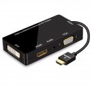 Hdmi Adapter, Multiport Hdmi To Vga Dvi Hdmi Synchronous Display With Audio 4 In 1 Video Converter