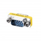 uxcell DB9 VGA Gender Changer 9 Pin Male to Male 2-row Mini Gender Changer Coupler Adapter Connect