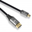 Mini Dp To Displayport Cable 8K(7680X4320)@60Hz 4K@144Hz Displayport 1.4 Bi-Directional Transmissi