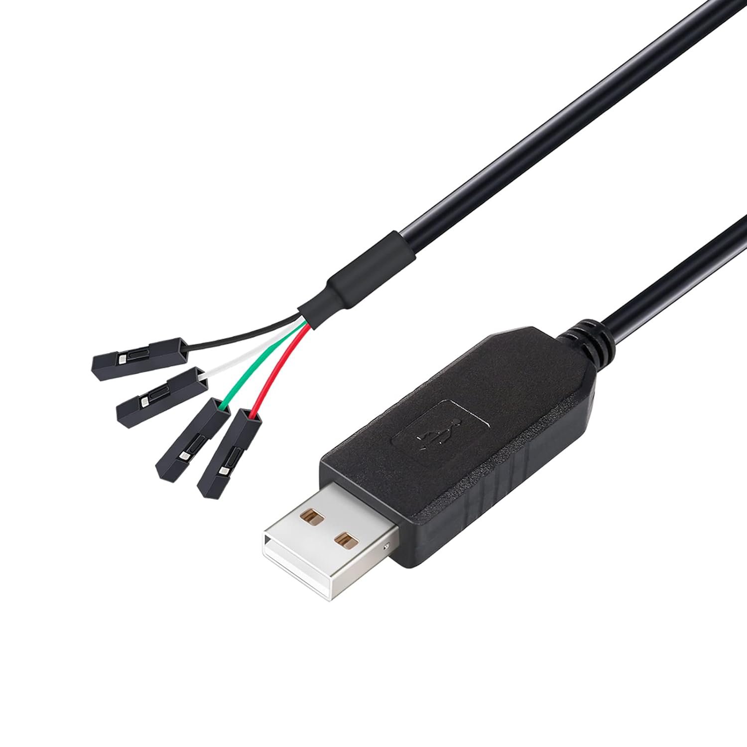 DTech USB to TTL Serial 3.3V Adapter Cable TX RX Signal 4 Pin 0.1 inch Pitch Female Socket PL2303