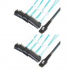 CableCreation Mini SAS Cable with SATA Power(2PACK), Internal Mini SAS 36 Pin to 4 x 29 Pin Cord w