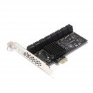 1Pcs Pcie To Sata 3 Expansion Card Pcie Sata Card 16 Port Pciex1 Sata 3.0 6Gbps Converter For Pc