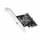 IO CREST USB-C 3.2 Gen 2x2 Type-C 20 Gbps PCI-e Gen 3 x4 Expansion Card SATA Powered ASMedia ASM32