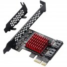 2 Sata Expansion Card, Pci-E 3.0 Gen3 Jmicron + Jmb582 Chip, 6 Gbit/S Expansion Adapter Cards With