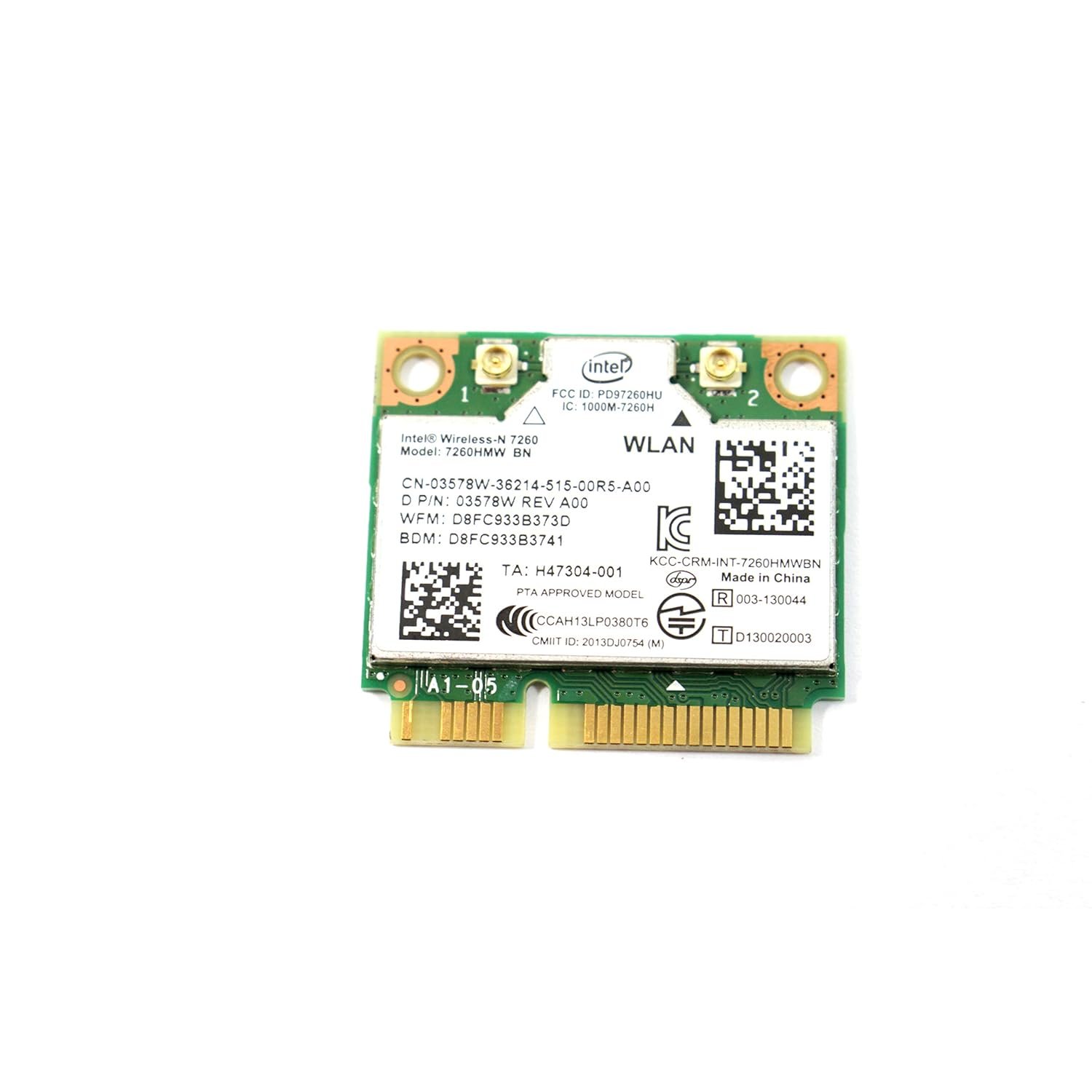 Bplus: Intel Network 7260.HMWG WiFi Wireless-AC 7260 H/T Dual Band 2x2 AC+Bluetooth HMCPartner; Bl