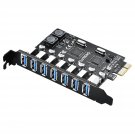 Pcie Usb 3.0 Card 7 Ports Pci Expree To Usb Expansion Card Super Speed 5Gbps Pci-E Usb3 Hub Contro