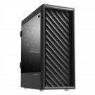 T7 Atx Mid Tower Premium Computer Pc Case With Pre-Installed Two(2) 120Mm Fans, Tinted Acrylic Sid