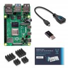 Vilros Raspberry Pi 4 8GB with USB-C & Micro HDMI Adapters Quickstart Guide E-Book (8GB)