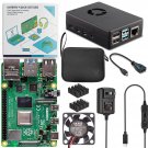 Vilros Raspberry Pi 4 8GB Basic Starter Kit with Fan Cooled Heavy Duty Aluminum Alloy Case (Black