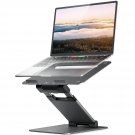 Laptop Stand For Desk, Ergonomic Sit To Stand Laptop Holder Convertor, Adjustable Height From 1.2"
