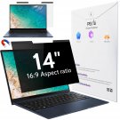 Magnetic Laptop Privacy Screen 14 Inch For 16:9 Computer Monitor, 14" Removable Anti Glare Protect