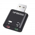 Usb External Stereo Sound Adapter 2 In 1 Usb To Headphone And Microphone Jack Audio Adapter Mic St
