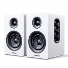 Sw208 3" Active Bluetooth 5.0 Bookshelf Speakers – 60W Carbon Fiber Speaker Unit - Built-In 24Bit