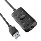 Usb Sound Card,Usb To 3.5Mm Jack Audio Adapter 7.1 Channel External Audio Adapter Stereo Sound Car