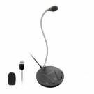Usb Microphone For Computer, Pc/Laptop Mic, Mute Button With Led Indicator, 360 Degree Gooseneck D