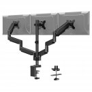 Triple Monitor Desk Mount - Articulating Gas Spring Monitor Arm, Removable Vesa Mount Desk Stand W