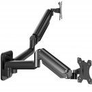 HUANUO Dual Monitor Wall Mount, Gas Spring Computer Monitor Wall Mount holds up to 17.64lbs Each A
