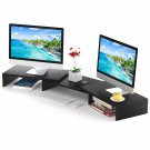 Dual Monitor Stand-Desk Accessories With Adjustable Length And Angle-Dual Monitor Riser For Pc, Co